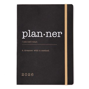 Letts - Eco Writers Words A5 Week To View Diary 2026 Black