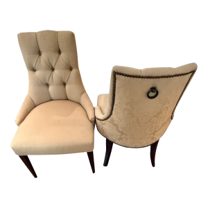 Pair Ritz Dining Chairs by Thomas Pheasant for Baker