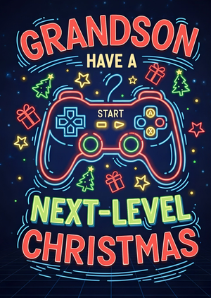 Grandson Have A Next Level Christmas Card
