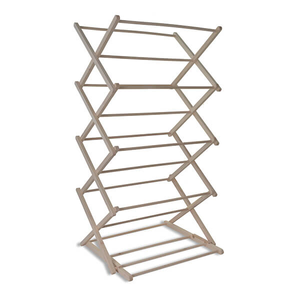 Garden Trading Classic Folding Wooden Clothes Horse Natural