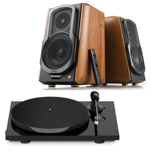 Pro-Ject E1 BT Turntable + Edifier S1000MKII Active Speakers - Walnut