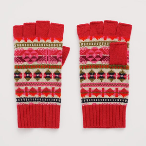 Seasalt Mabyn Fairisle Fingerless Gloves Scillia Aran Multi