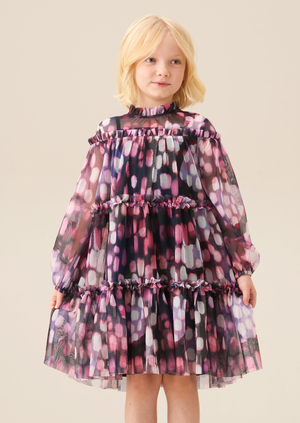 Cara Printed Swing Mesh Dress