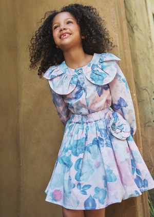 Celia Petal Collar Top