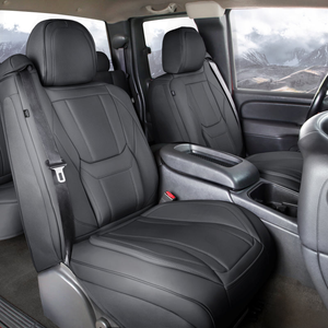 Chevrolet Silverado Seat Covers - Custom-Fit, Comfort Leather, Easy Install - Extended Cab / Front Seat / Bucket Seats
