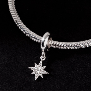 CANDY Sky Silver North Star Pendant Charm