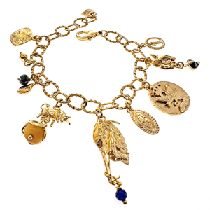 Gold Plated Charm Bracelet (one size)