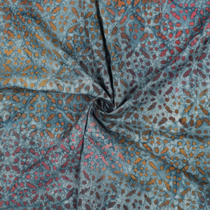 Tissu viscose batik Soléane - Bleu