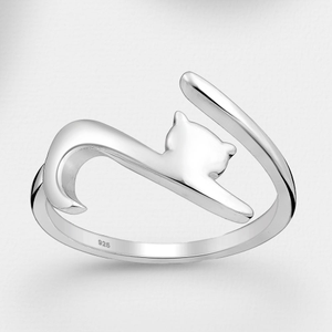 Signature Silver Adjustable Cat Ring