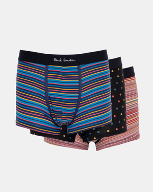 Paul Smith 3 Pack Multi Patterned Trunks - 1A Multicolour