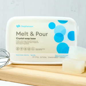 Crystal Natural Transparent Melt & Pour Soap Base, 1kg - Stephenson