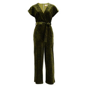 Tiffany Velvet Roar Jumpsuit - Kiwi (XS)