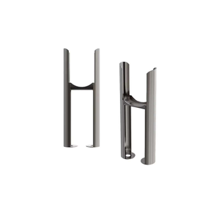 GLO Kensington Range - Pair of Double Column Feet - Raw Metal