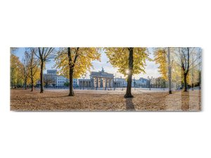 Panoramic View Of The Brandenburg Gate (Brandenburger Tor) In Autumn Season, Berlin, Germany