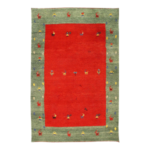 Pasargad DC Red Hand Knotted Gabbeh Rug