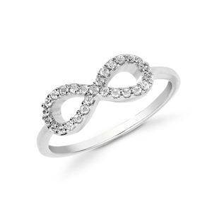 Signature Silver Infinity CZ Ring