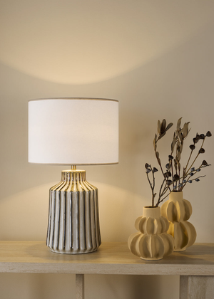 Dar Nedra Table Lamp Natural Base Only