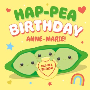 Moonpig Swizzels Posh Paws Hap Pea Birthday Card