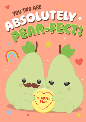 Swizzels Posh Paws The Perfect Pear Card
