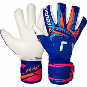 Reusch Attrakt Gold X Roll Finger   - blue-orange  - 9