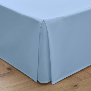 KING SIZE PLATFORM VALANCE Luxury Percale Airforce Blue 12J