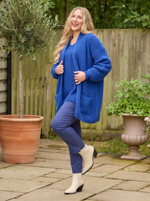 Celia Knitted Cardigan - Cobalt