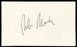 Rob Reiner All In The Family Signed 3x5 Index Card Autographed BAS #AD70374