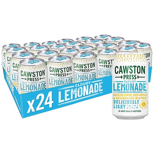 Cawston Press Sparkling Cloudy Lemonade Soft Drink, 330ml, Can, Pack of 24