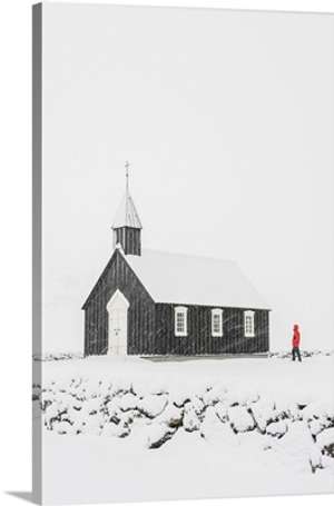 Budir, Snaefellsnes Peninsula, Iceland, Black church