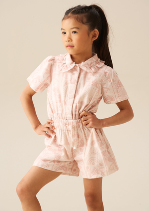 Abby Linen Tie Waist Playsuit