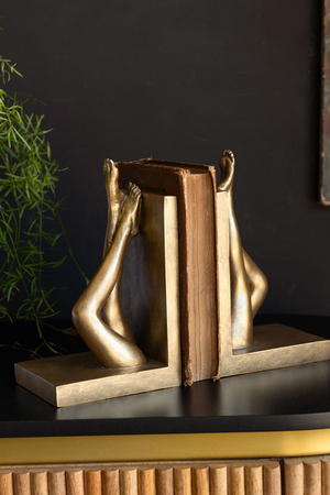 Kicking Leg Book End