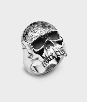 Skull Tattoo Ring SE x Joshua Kane - Sterling Silver