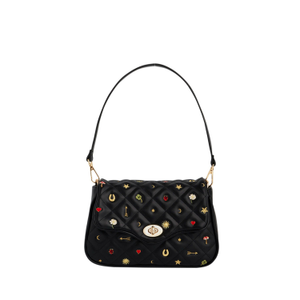 Mary Motif Quilted Crossbody Clutch (one size)