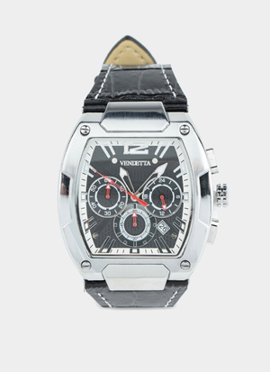 Vendetta Gravitas Watch - Silver/Black
