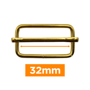 Boucle coulissante premium - Or 32 mm