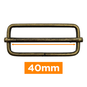 Boucle coulissante premium - Bronze 40 mm