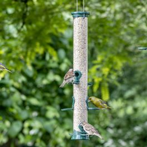 6 Port Metal Bird Seed Feeder Defender®