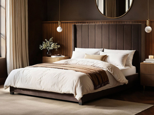 Flair Tiggy Ottoman Bed with Winged Headboard Chocolate Velvet