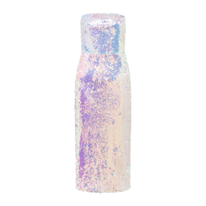Iridescent Sequin Midi Dress In Holographic Opal (XXS)