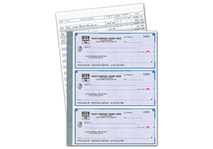 High Security 3/Page Compact Secretary Deskbook Checks