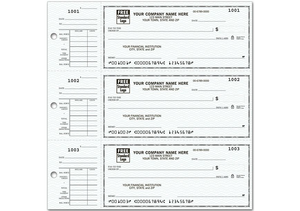 3-On-A-Page Compact Size Checks with Side-Tear Voucher