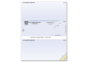 Laser Middle Checks, Compatible with Sage 50 - Peachtree