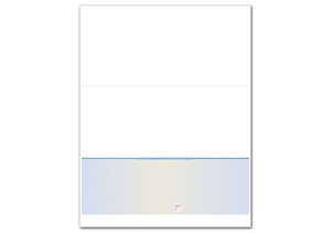 Deluxe Security Bottom Blank Laser Check