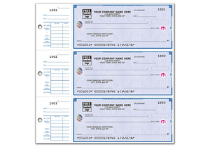 High Security 3-On-A-Page Compact Checks with End Stubs