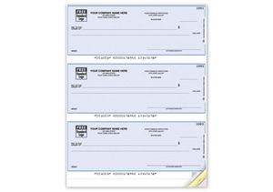 Laser 3-To-A-Page Checks, Lined