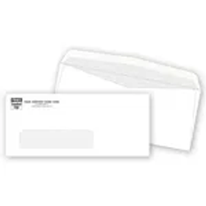 #9 Single Window Confidential Envelope, Gummed Seal