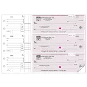 Deluxe High Security Susan G. Komen 3-On-A-Page Check