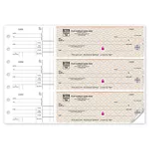 Deluxe High Security Vibrant 3-On-A-Page Business Size Check