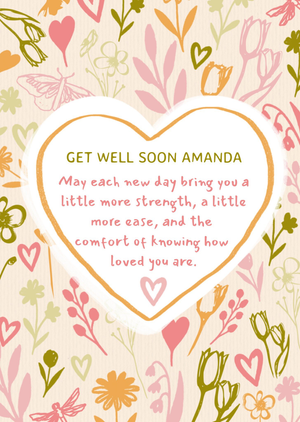 May Each New Day Bring You Strength Get Well Card
