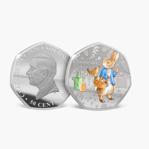 Peter Rabbit Through The Seasons 2026 - February Coin